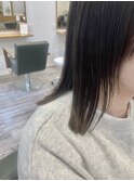 【ボブ】【ミディアム】切りっぱなしロブスタイル