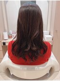 くびれヘアこなれミディ似合わせミニウルフ段カット短め前髪40代