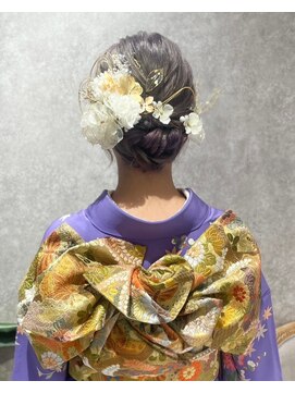 ルミュドゥプレシャス(LEMIEUX de precious) 振袖シニヨン 成人式