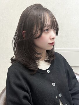 ロンド レア 天神大名店(Lond Le’a) 髪質改善イメチェングレージュカラー美髪レイヤーミディアム天神