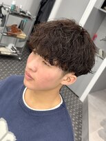 メンズフィール 心斎橋(MENS FEEL) シャドウパーマ無造作マッシュスタイル