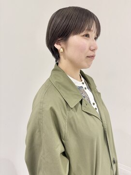 ケンジ 横浜(KENJE) マッシュショート/ダブルカラー/オリーブベージュ