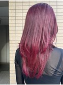【艶髪】レイヤー × ダークレッド