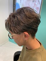 ユー イケブクロ(u Ikebukuro)&nbsp;フェザーパーマ/刈り上げマッシュ/ヌードベージュ