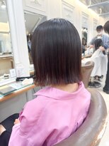 ネオリーブ チロル 横浜西口店(Neolive CiroL.)&nbsp;酸性ストレートで梅雨対策/切りっぱなしボブ/ツヤ髪【横浜】k