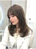 レイヤーカット/顔まわりカット/韓国ヘア