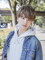 シティ(CITY)&nbsp;フェザーパーマブルーブラックサーフカールスパイキーショート