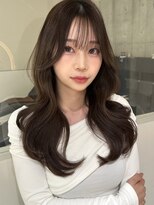 ロンドルピナス 小倉(Lond Lupinus) ミディアムヘア暗めカラー/デザインカラー/フェイスフレーミング