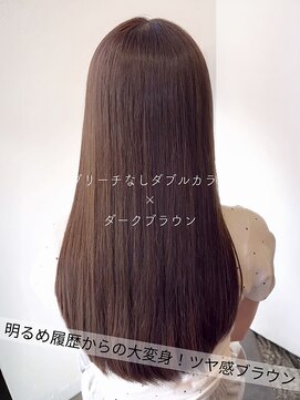 サラジュ 仁川店(SARAJU) 【ダブルカラー特化】今田担当 ブリーチなし×ダークブラウン
