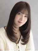 ハイレイヤー×内巻きワンカール