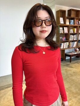 ヘアーアイストゥーレ(HAIR ICI TRE) ブリーチなしハッシュカットチョコレートブラウンレイヤーカット