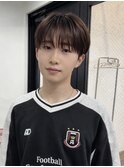 メンズカットメンズヘアシースルーマッシュダウンパーマ