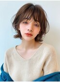 イメチェン/ピンクベージュ/アンブレラカラー/前髪/表参道