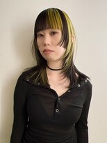 クラン エン バイ ヘッドライト 二子玉川店(clan en. by HEADLIGHT)&nbsp;デザインカラーレイヤーカット姫カット二子玉川