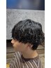 【清潔感最終系】カット＋波巻きパーマ＋眉Wax＋鼻毛Wax