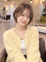 ラファンジュ ヘアー(Rohange hair)&nbsp;ハニーブラウン/流しバング/シアーバング
