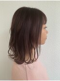 【Gree小川真由美】ゆるふわボブ*切りっぱなしボブ*ピンクカラー