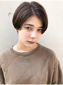 【mee.】 ハンサムショート マニッシュ ネイビーカラー