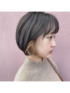 ユニヴァース 篠ノ井店(u ni verse) ピンクベージュインナーカラー