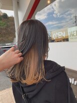 アモヘアー 城山店(amo hair) : インナーカラー ベージュ