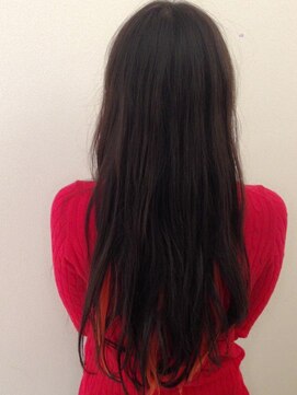 オルタ 反町(alter) 黒髪ストレートインナーカラーピンク