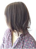 小顔外ハネミディアムボブ