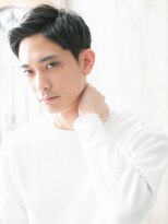 ダンディ館アダム 戸頭店&nbsp;大人クールなダークアッシュ七三オールバックショートC