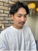 表参道 roijir　センターパート×ツイストパーマ