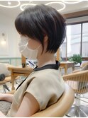 【斉藤 航人】大人かわいいネビージュカラーのショートボブ