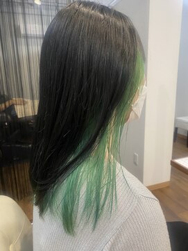 グレイスヘアーラン(grace hair Lan) *インナーグリーン*