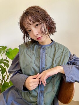 ソーイ ヘアー 平尾(soi hair) 【soi・ソーイ】ウェーブパーマボブ