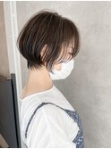 前下がり小顔ショート