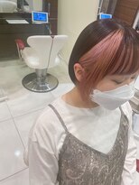 ヘアメイク アース 秋田仁井田店(HAIR & MAKE EARTH) 前髪ハイライトとフェイスフレーミング