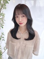 ミラリー トウキョウ(Mirareee Tokyo)&nbsp;20代30代40代◎韓国ヘアー顔周りレイヤー青髪似合わせカットロブ