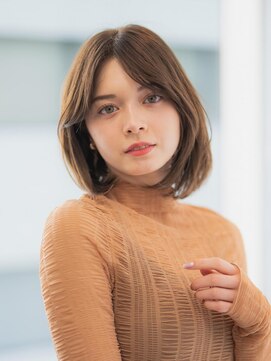 アグ ヘアー ガレージ 青葉台店(Agu hair garage) 大人可愛い伸ばしかけボブ　20代30代40代　2