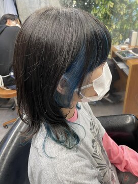 シェル 吉祥寺(shell) グレージュカラー/ボブウルフ/黒髪/ココアベージュ