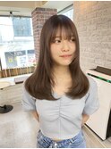 レイヤーカット、シャギーレイヤー、ヌーディーカラー
