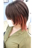 オレンジのデザインカラーウルフ