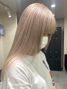 ベレーザ 渋谷(BELEZA) 4641グレーベージュシルキーベージュ艶髪韓国ヘアレイヤーロング