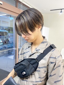キートス 高知店(kiitos) 【メンズセンターパートバレイヤージュ】