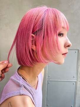 スティーロ 渋谷(Steelo) ピンクカラー/レディースショート