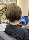 ショートカットくびれボブ◎グレージュ【池袋/ショートボブ】