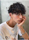 【fifth】緩めツイストスパイラルパーマ無造作束感ヘアメンズ