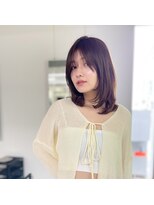 ディジョン(Dijon)&nbsp;韓国顔まわりレイヤーカットグレージュオリーブベージュブラウン