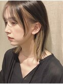 髪質改善×インナーカラー　フェイスフレーミング