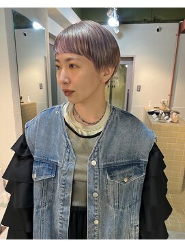 ハル ヘアスタジオ(haRu hair studio) ラベンダーベージュ×ピクシーショート