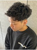 ジェットモヒカンパーマソフトツイストニュアンスパーマショート