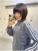 ▲ショートレイヤーボブウルフ縮毛矯正10代20代30代