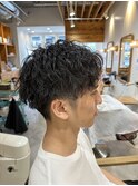 ショートアップバング ツイストスパイラル