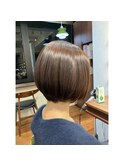 20×30×40代×似合わせカット×ショートボブ×ブラウンカラー